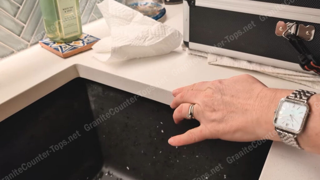 Quartz stone countertop repair